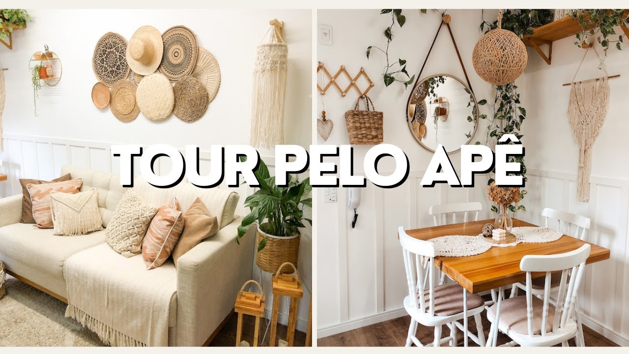 TOUR PELO APARTAMENTO COM DECORAÇÃO BOHO #tourpeloapartamento  #decoraçãoboho #lanemuller