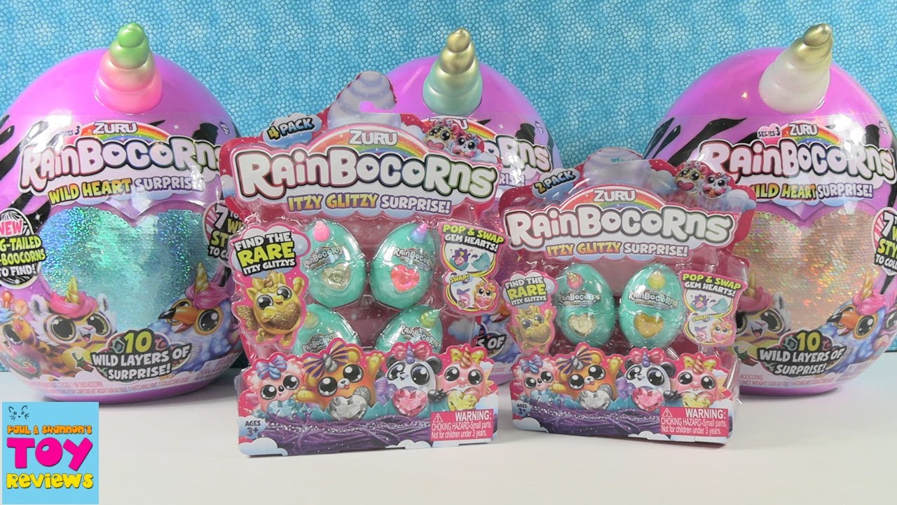 Rainbocorns Wild Heart Surprise Series 3 + Itzy Glitzy Figures Opening Review | PSToyReviews