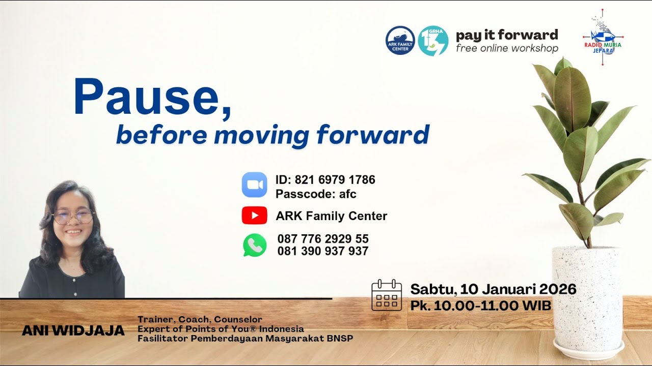 PAUSE, before moving forward | Ani Widjaja - PIF AFC 10.01.26