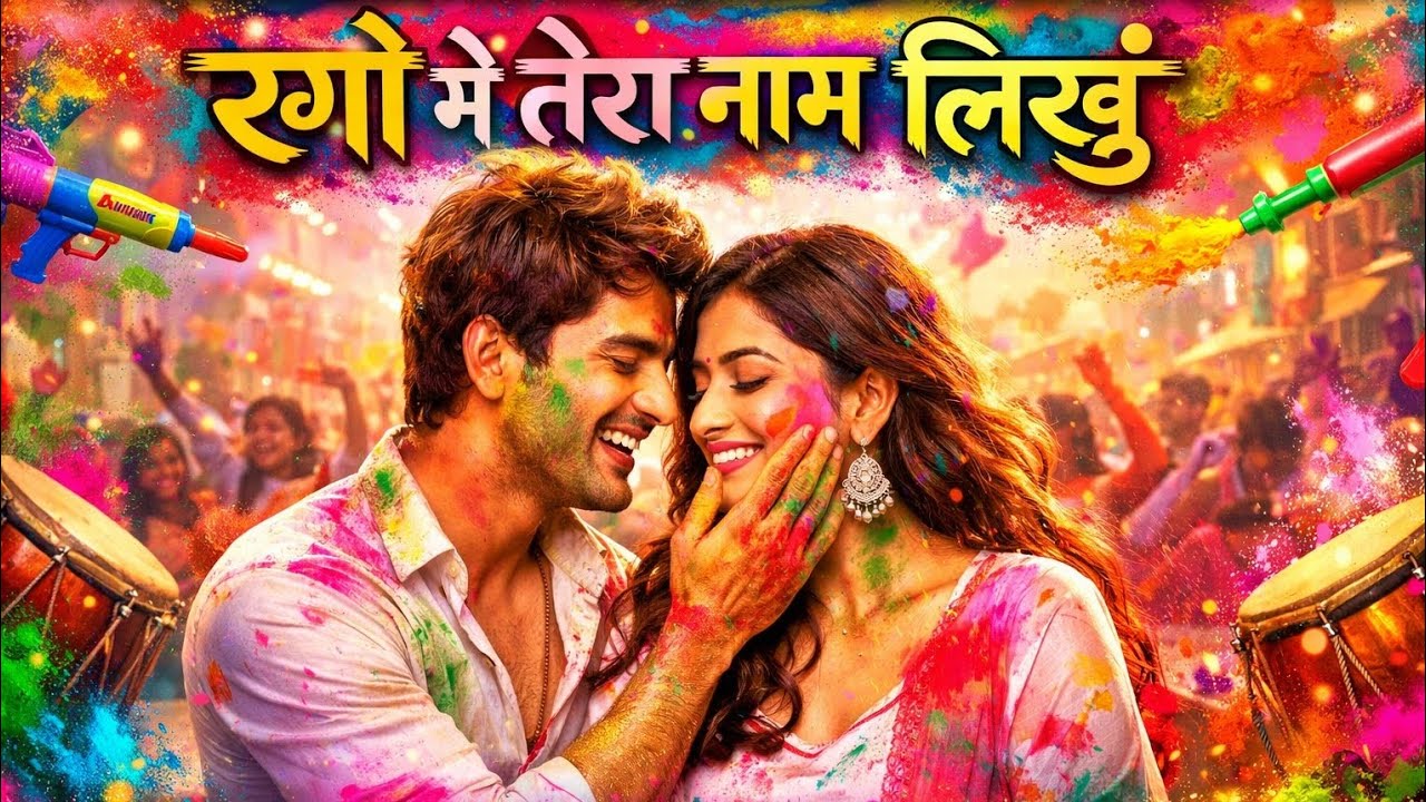 रंगों में तेरा नाम लिखूं | rangon mein Tera Naam likhun | new holi song #trendingsong2026