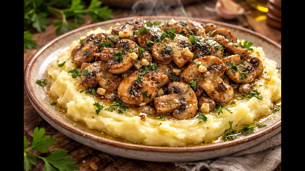 Diese Pilze mit Knoblauch schmecken besser als Fleisch – mit Kartoffeln!