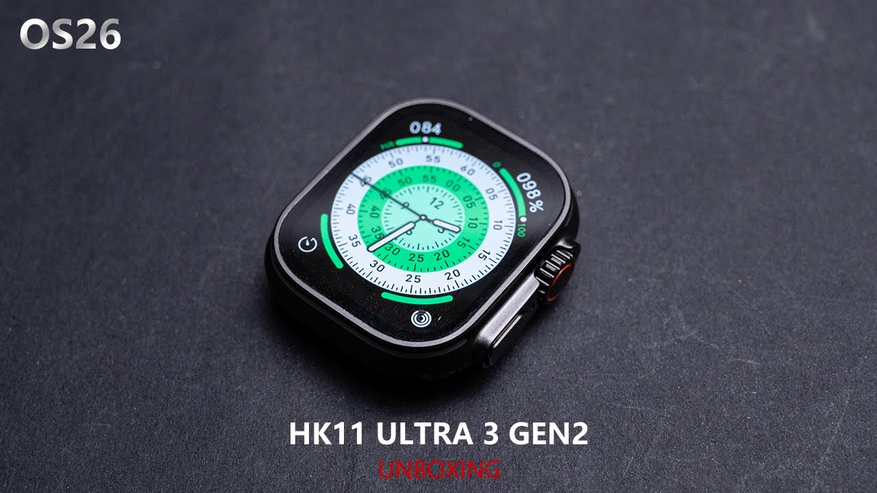 VWAR HK11 Ultra 3 GEN2 Smart Watch Unboxing- OS26 System, Color AOD, Liquid Glass