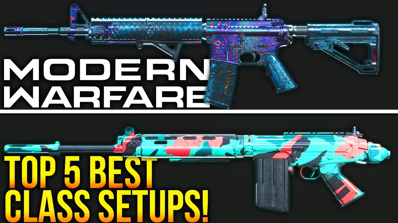 Modern Warfare: RANKING The TOP 5 BEST CLASS SETUPS! (Best Weapons)