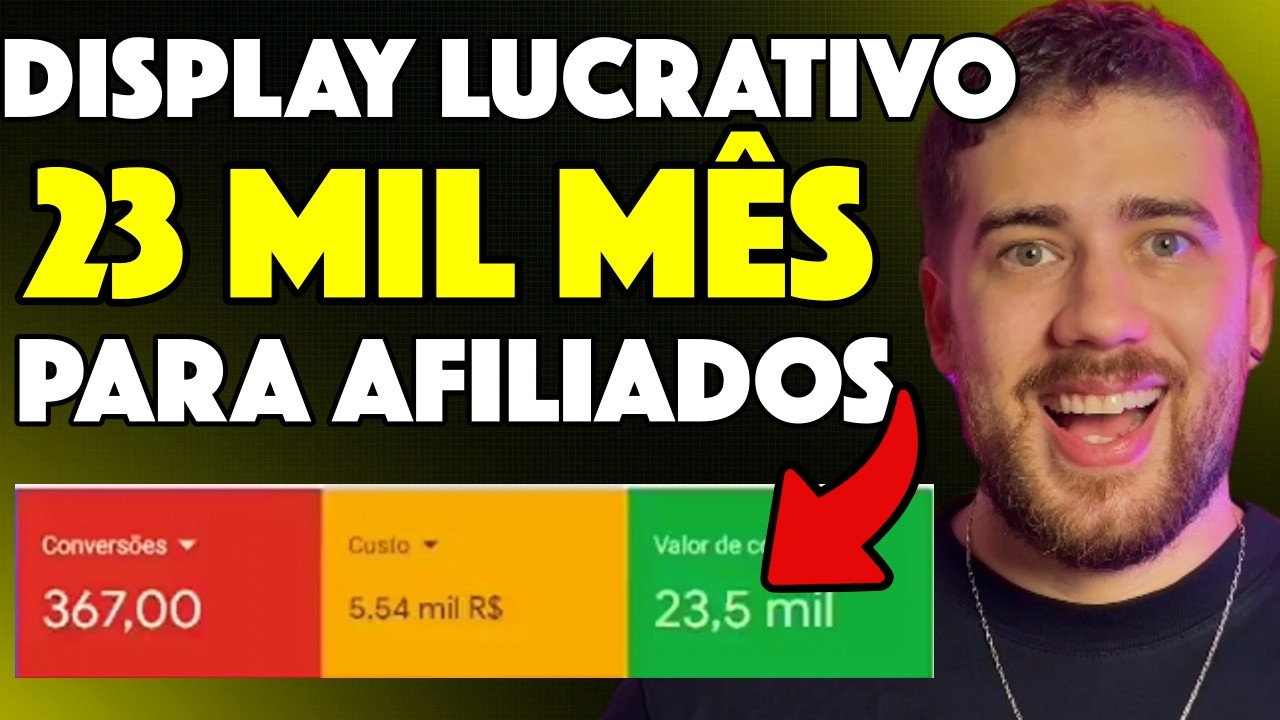 Campanhas na REDE de DISPLAY do Google Ads para Afiliados Passo a Passo (primeira venda)