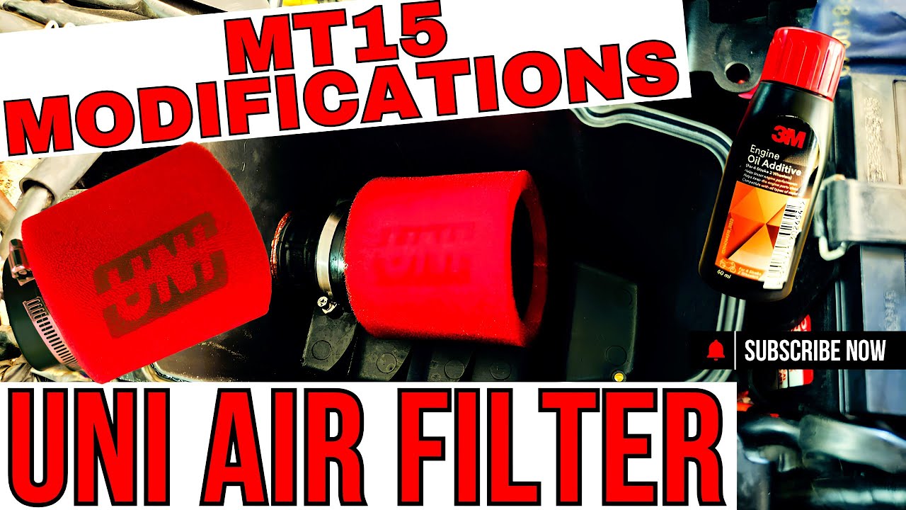 Uni Air Filter Installation | MT15 Modifications | Performance Filter 😊👌