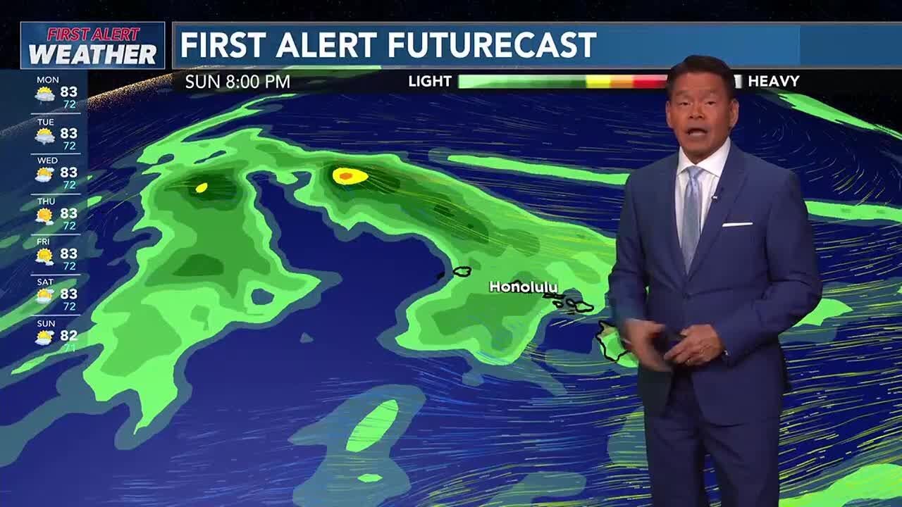 Unstable weather conditions may bring heavy showers, isolated thunderstorms Monday