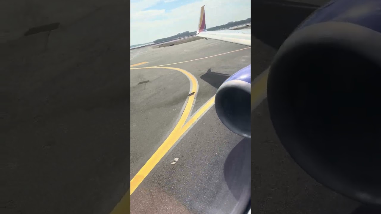 Taking off from Washington Reagon National on a Southwest Boeing 737-800 