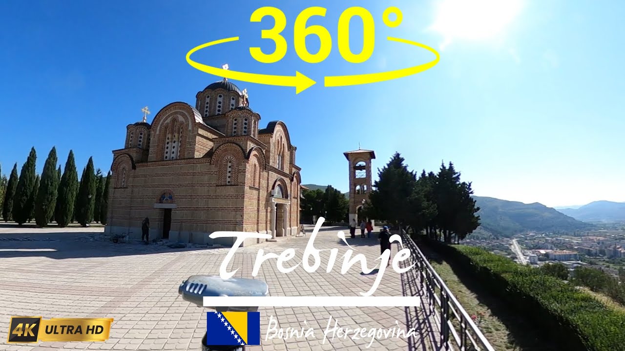 🇧🇦 Explore Trebinje in 360 VR | Hidden Gem of Bosnia | Virtual Walking Tour in 4K