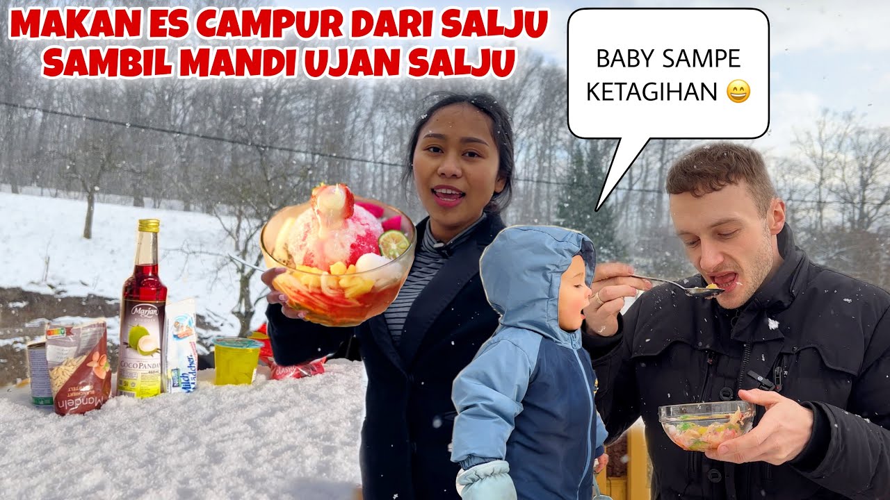 PERTAMA KALI BIKIN ES CAMPUR PAKE SALJU ENAK BANGET