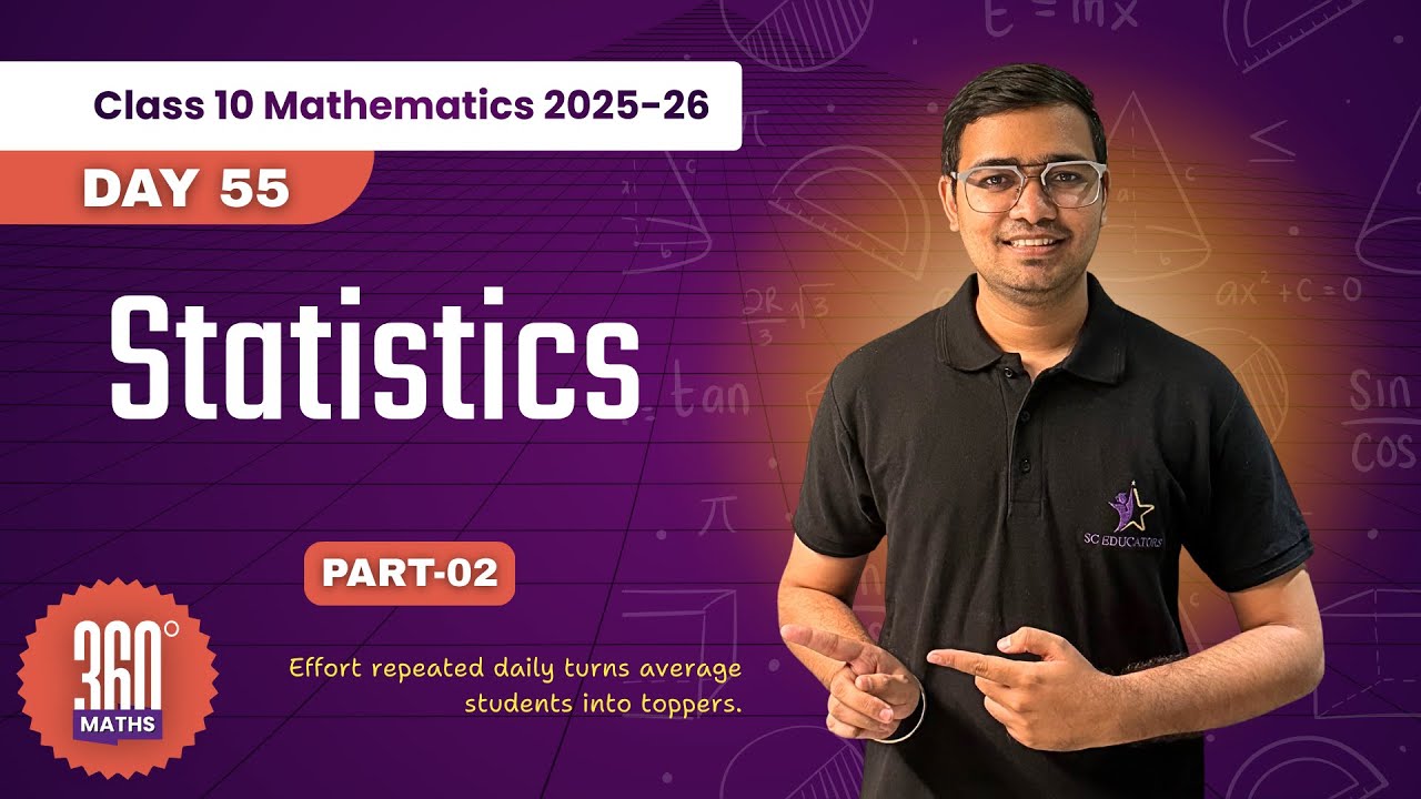 Day 55 | Statistics ke Important Que | CBSE Class 10 | Boards 2026 | Maths is easy with Jinu Bhaiya