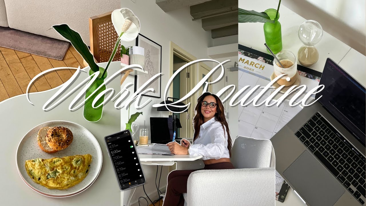 Productive Work From Home Routine 💻 Romanticizing Productivity