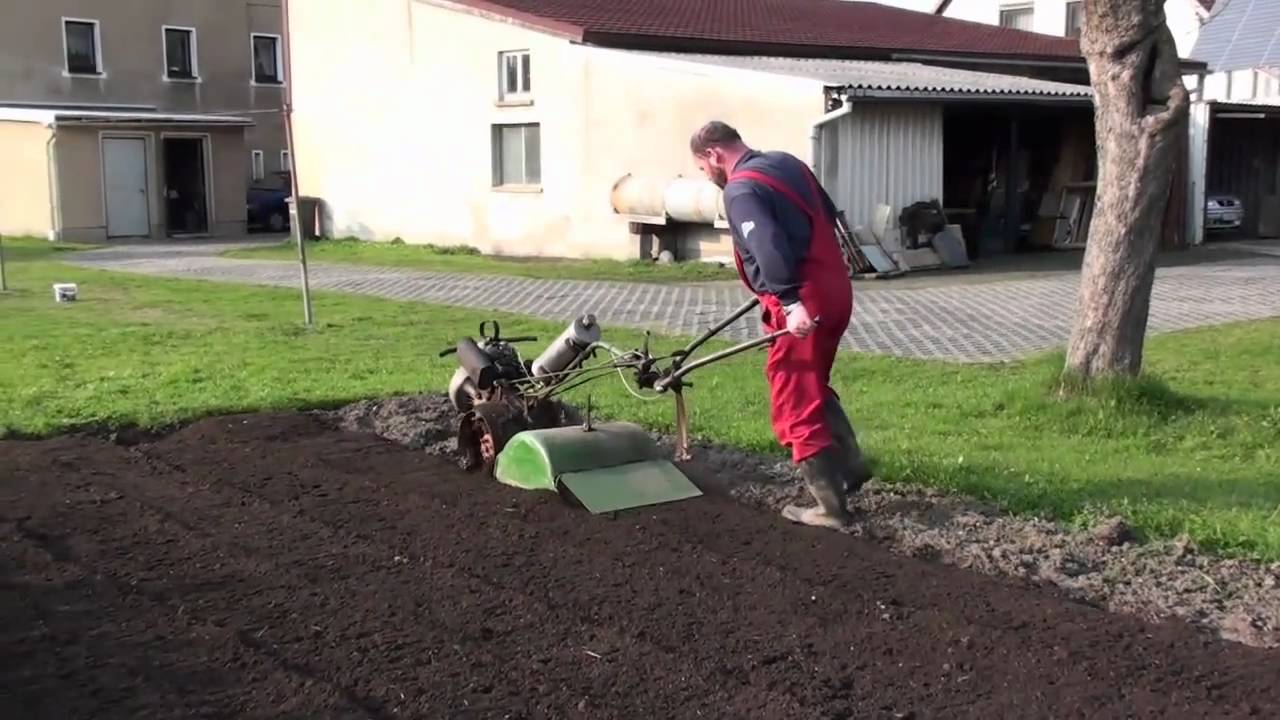 Bodenfräse/Einachstraktor DUZ  Typ 20 / DDR  Rototiller  Old