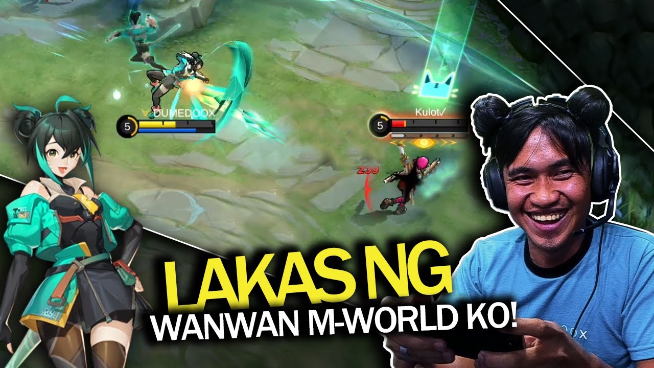Lumakas ako mag Wanwan Gamit M-World Skin!