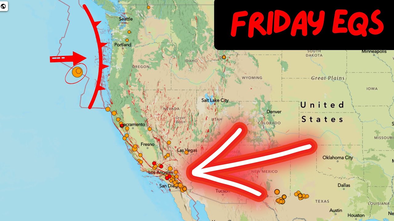 Latest update on 6.0 EQ off Oregon Coast. Ongoing Earthquake swarm on the Imperial Fault. Friday.