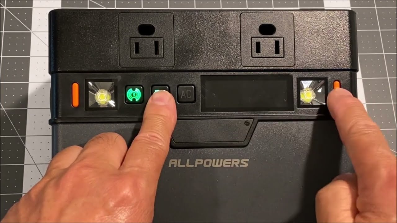 Charge while Discharging / Allpowers S300 / 288WH Portable Power Station  Bluetooth Solar Generator