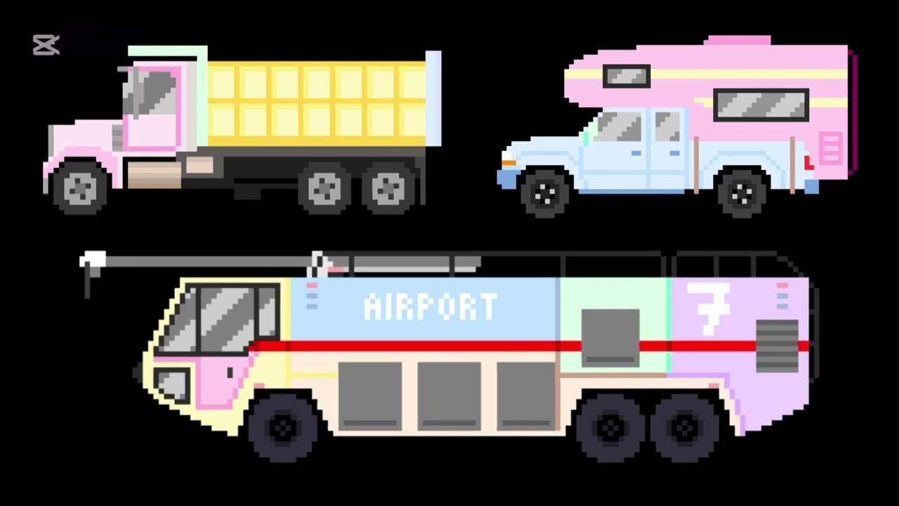 Pastel Vehicles - The Kids’ Picture Show