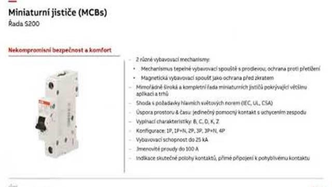 Školení ABB: Elektromateriál na DIN lištu do rozvaděče