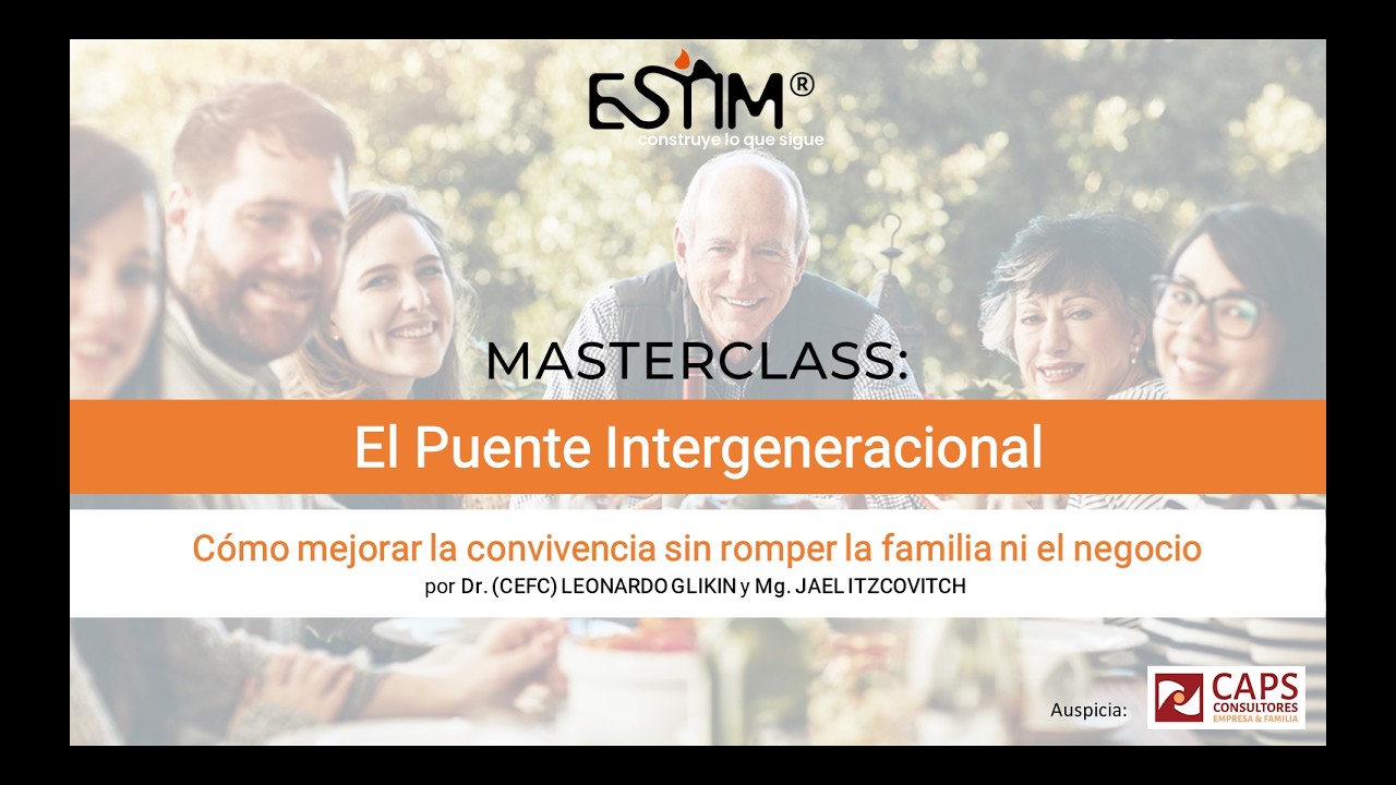 Masterclass gratuita: El Puente Intergeneracional