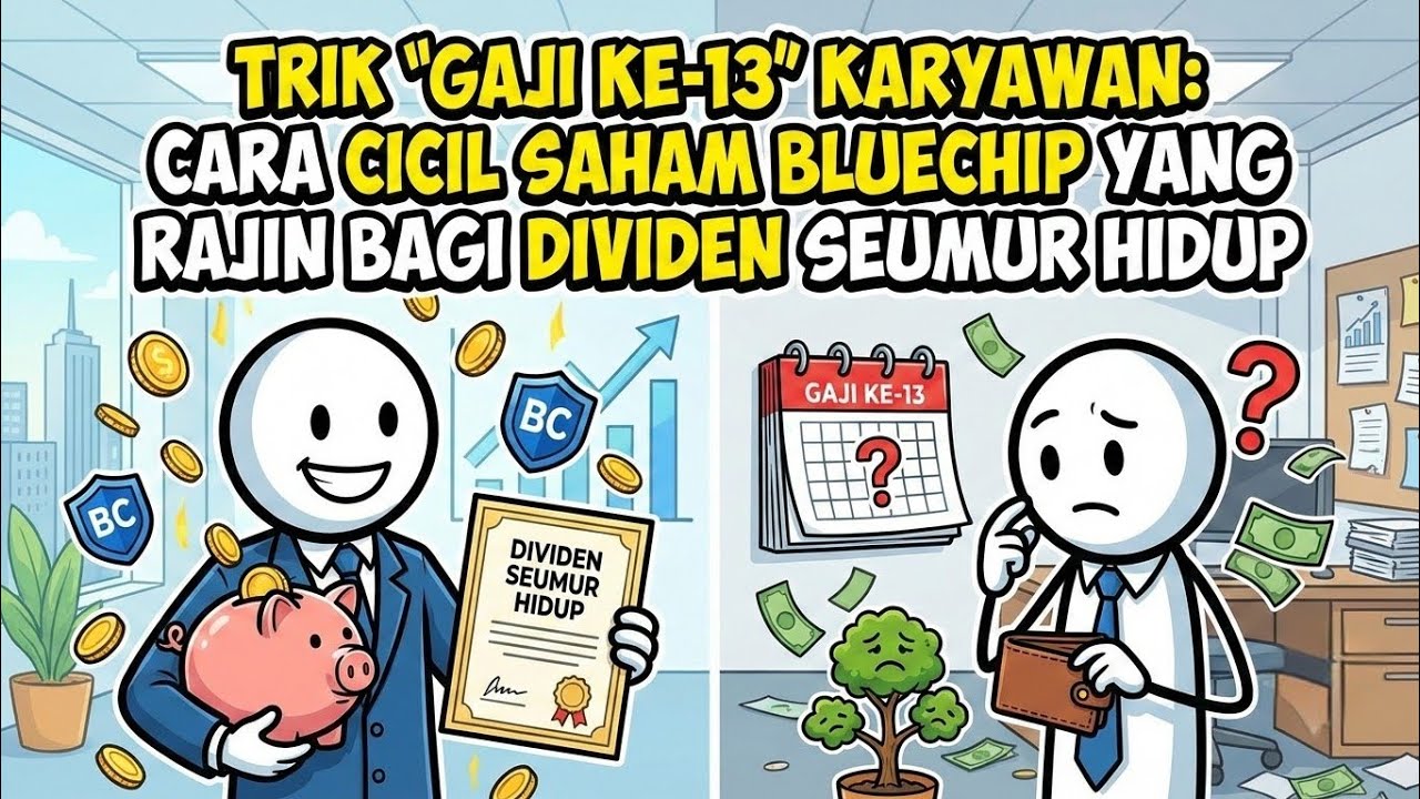 Trik 'Gaji ke-13' Karyawan: Cara Cicil Saham Bluechip yang Rajin Bagi Dividen Seumur Hidup