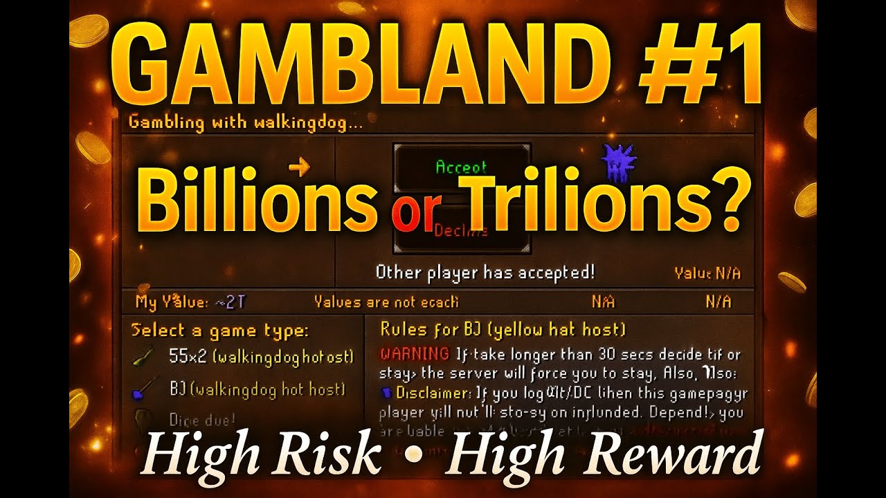 SpawnPK: GambLand Vid #1 Billions or Trillions? High Risk High Reward