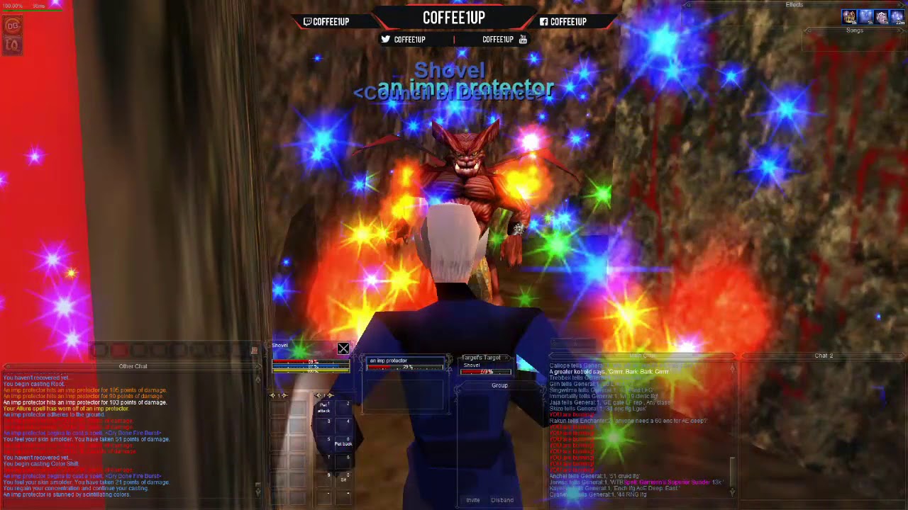 Efreeti Lord Djarn camp Solo as 50 Enchanter [Agnarr Server]