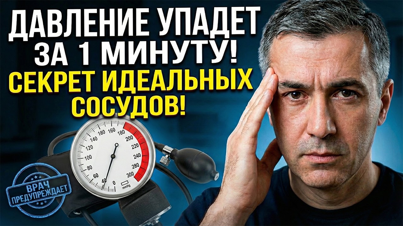 ВЫКИНЬТЕ ТОНОМЕТР! 🗑️ 5 ТАЙНЫХ ПРИВЫЧЕК, КОТОРЫЕ ОЧИСТЯТ СОСУДЫ И СПАСУТ ОТ ИНСУЛЬТА! 🩸🔥