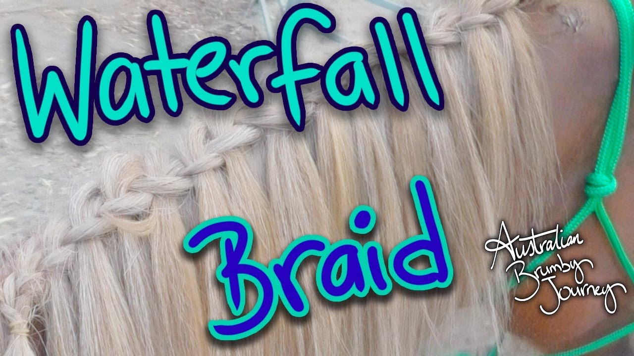 How To: Braid Horse Mane, The WATERFALL BRAID🐴 Australian Horse Training
