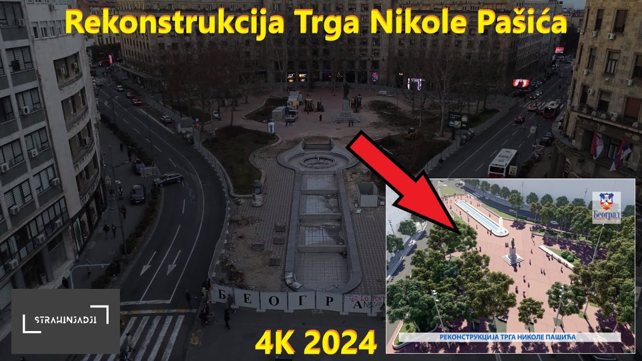 Rekonstrukcija Trga Nikole Pašića i Nova JAVNA GARAŽA pored skupštine