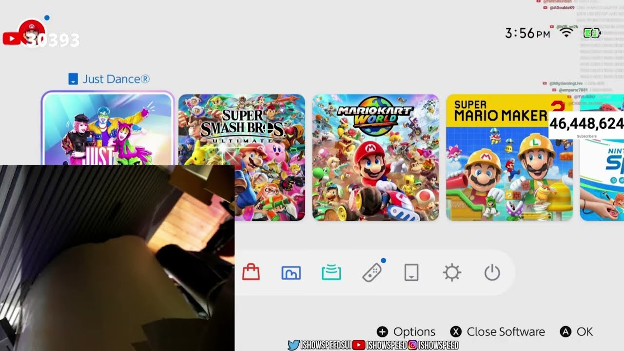 IShowSpeed Dived In His Setup And Breaks His Monitor While Playing Just Dance