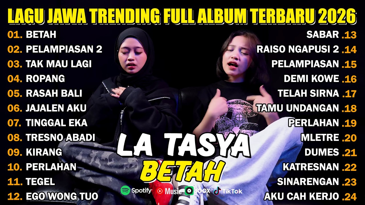 FULL ALBUM BETAH - LA TASYA FULL ALBUM - PLAYLIST LAGU JAWA TRENDING 2026