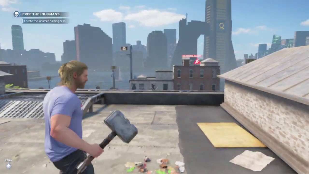 Marvel's Avengers Thor Free Roam gameplay