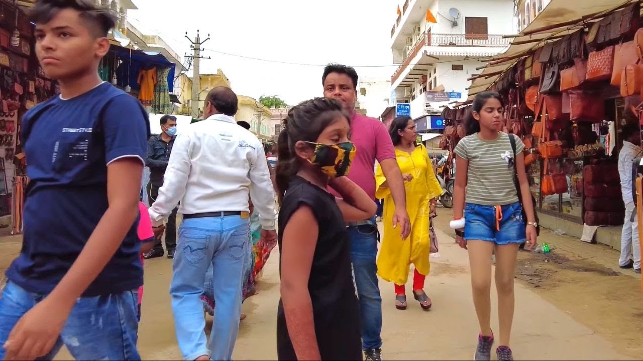 4K Walk Towards Brahma Temple in Pushkar - Rajasthan Tour