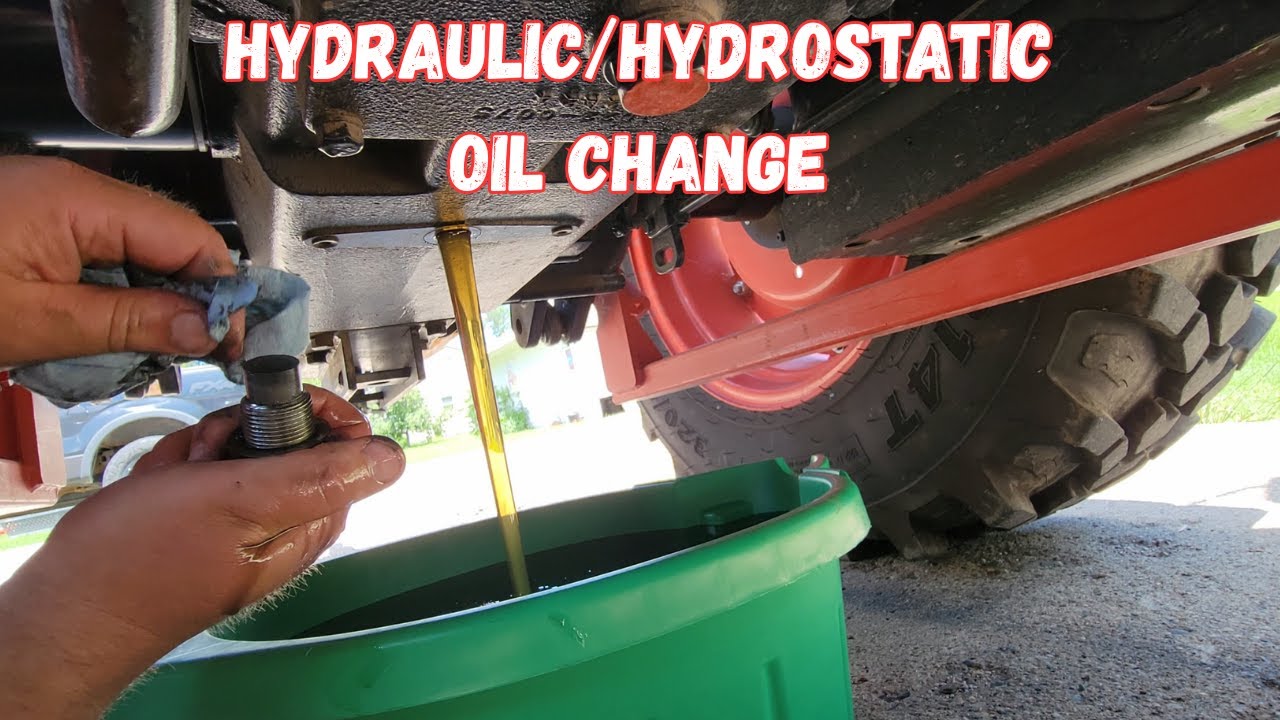 Kioti DK5320se 200 hour service Part 3: Hydraulic and hydrostatic oil and filters change