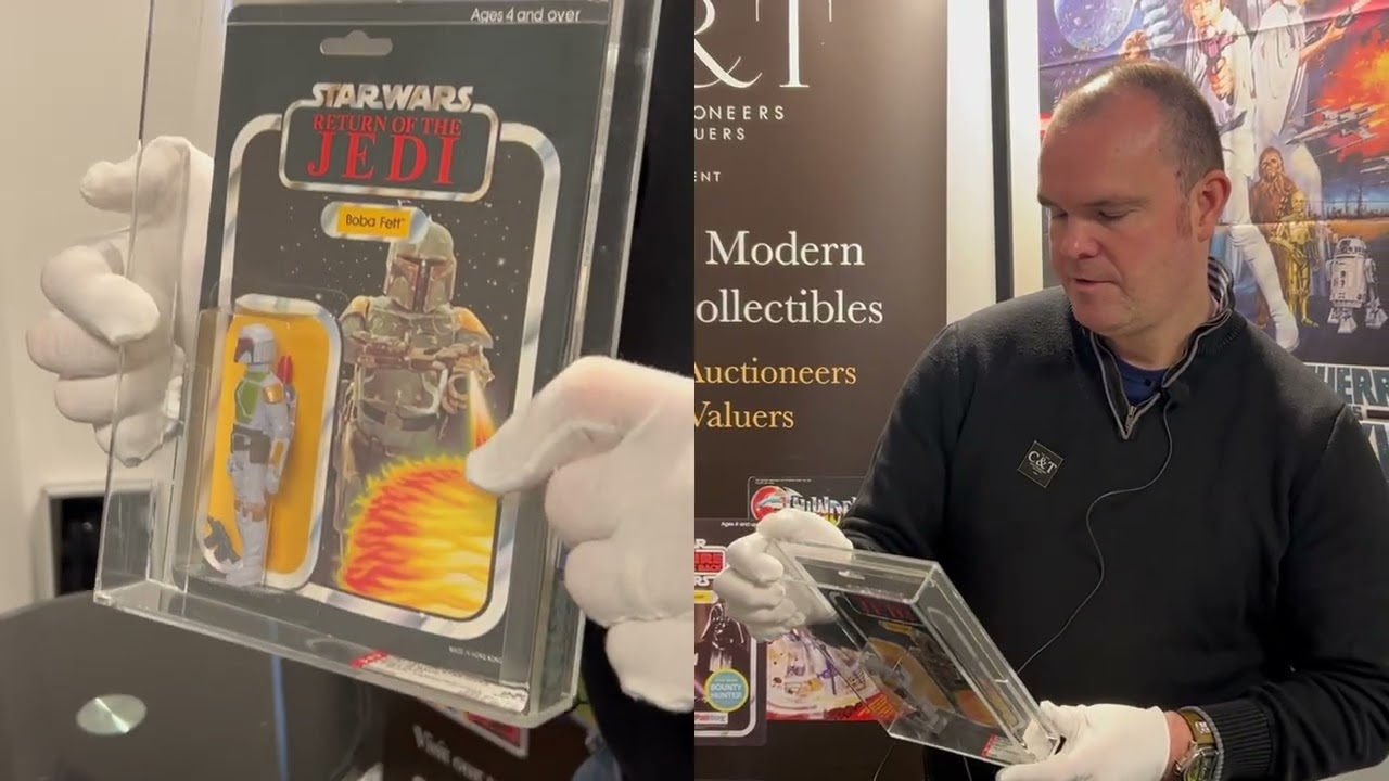 Scarce Vintage Star Wars AFA 90 Grade Boba Fett Carded Figure | Auction Preview