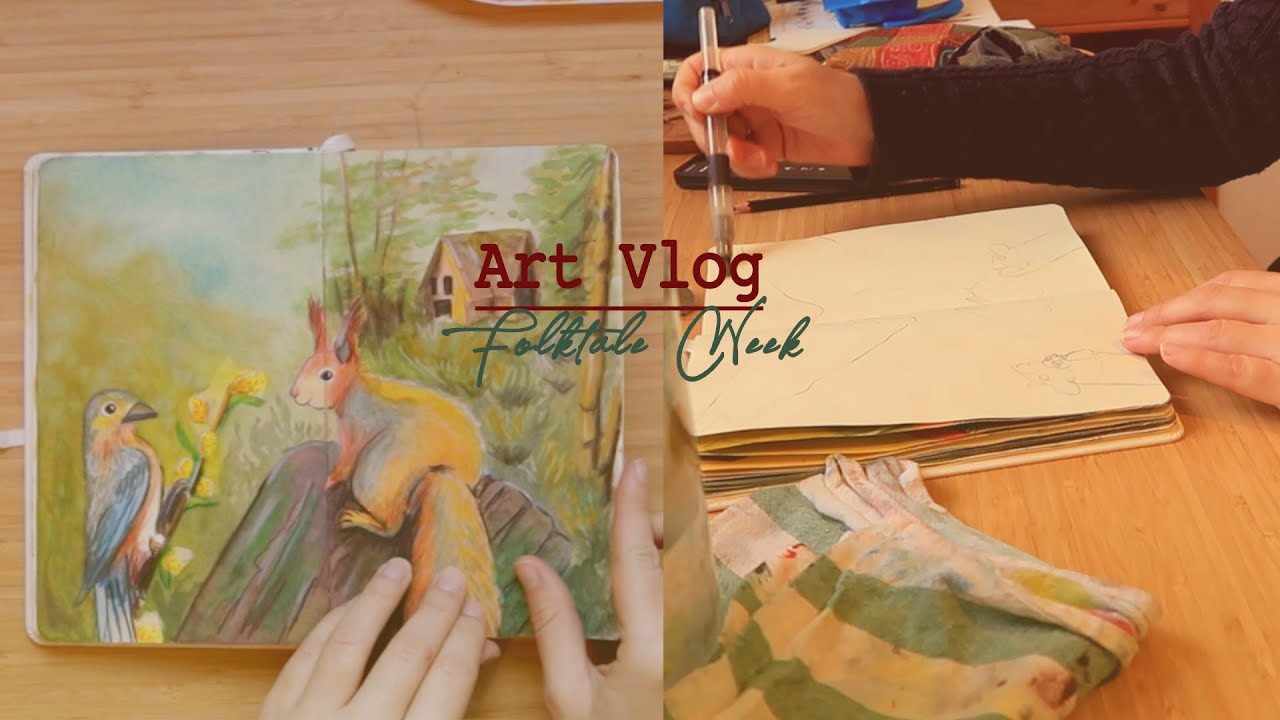Art Vlog: Folktale Week Challenge accepted