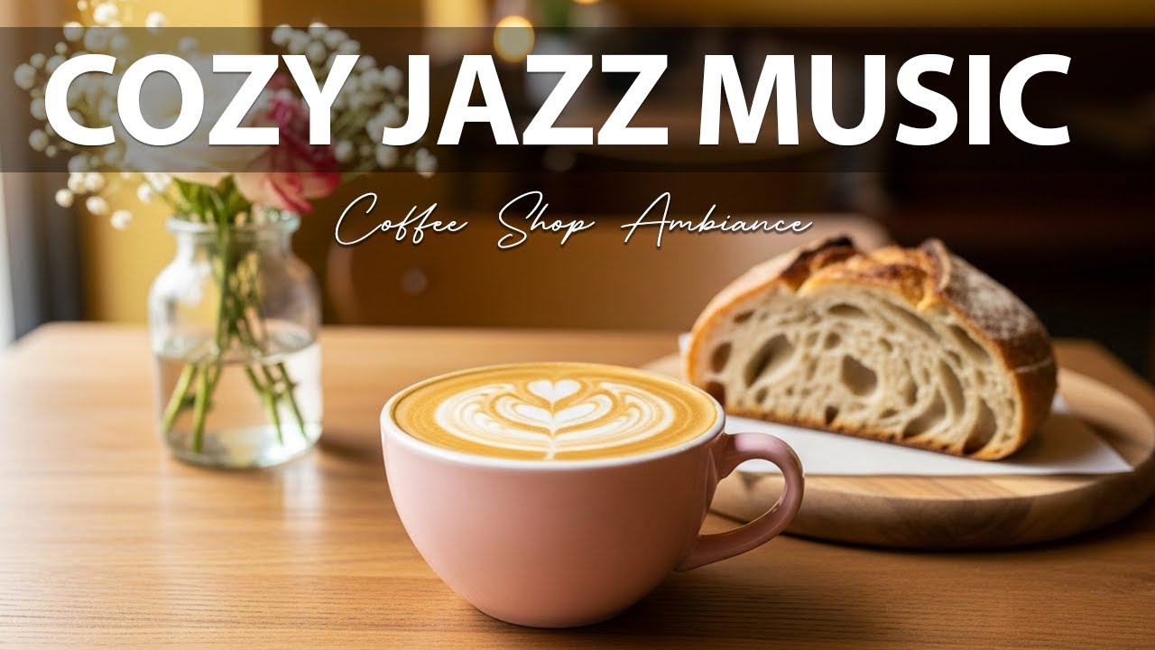 Cozy Jazz Music ☕Coffee Shop Ambiance for Relaxing, Great Moods and Happy Moods