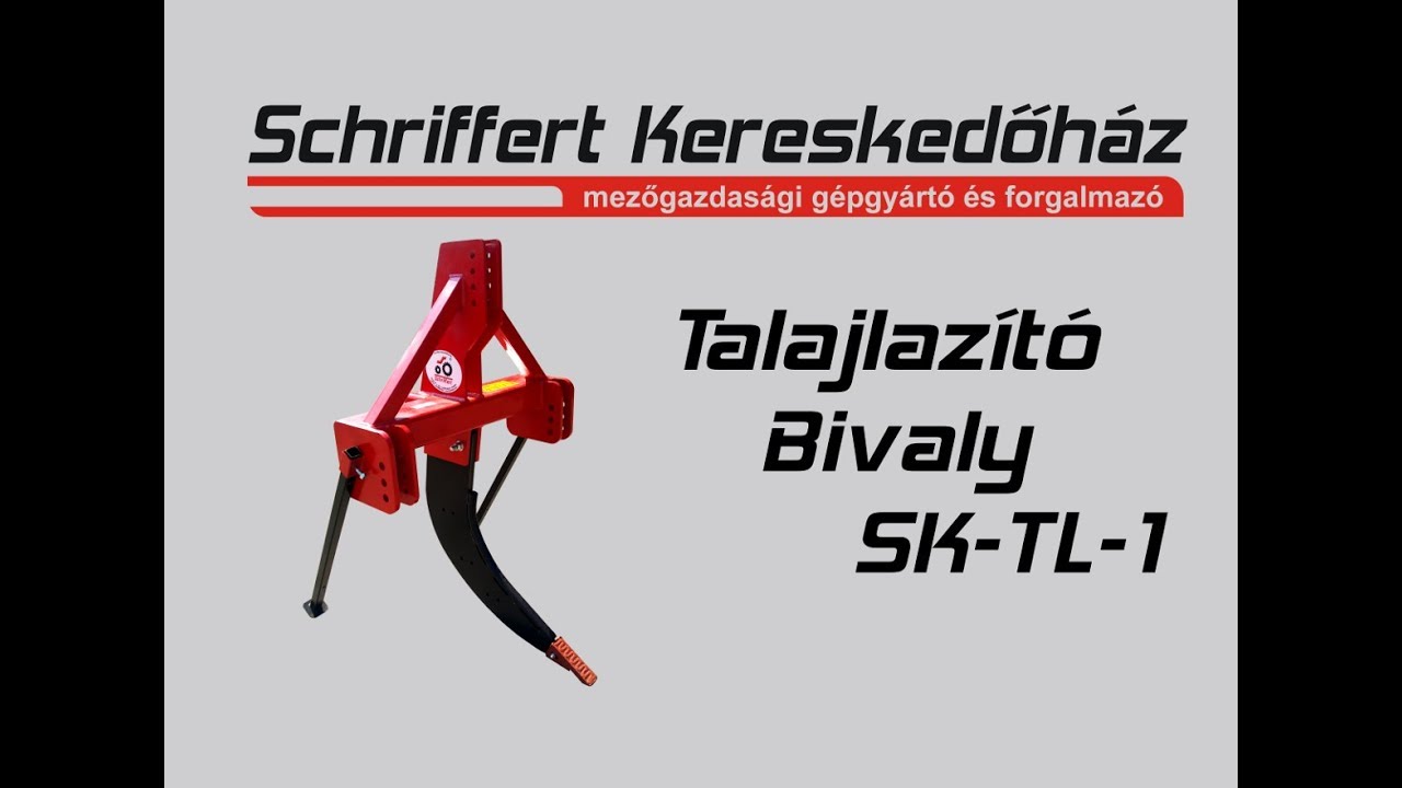 Schriffert talajlazító Bivaly 1 bemutatás