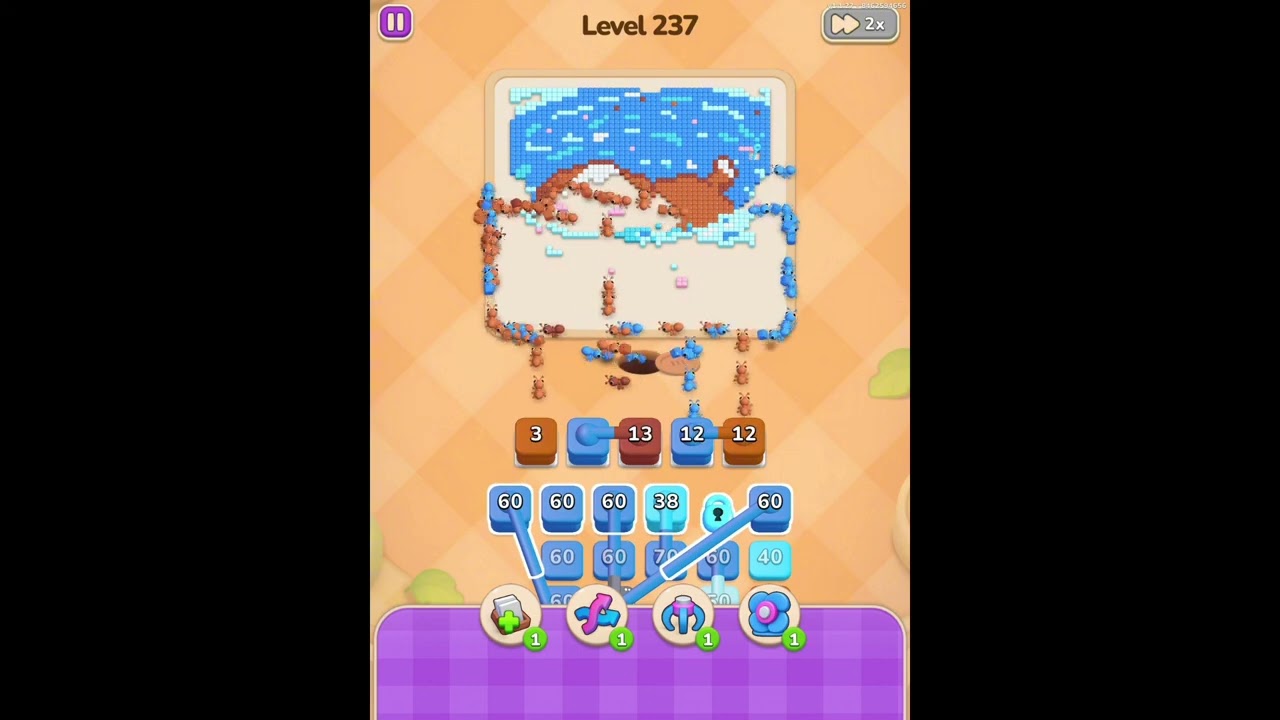 Colony Flow! Level 237 Solution Hard Level Walkthrough 