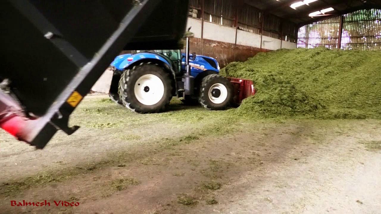 Silage - On the Pit.  New Holland T7.175.