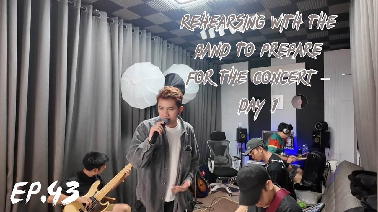 Day 1 rehearsal – getting ready for the concert! ช้อมวันแรก 