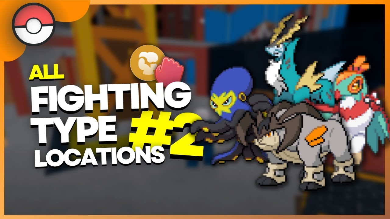 All Fighting Type Locations In PBF! #2 | Pokemon Brick Bronze