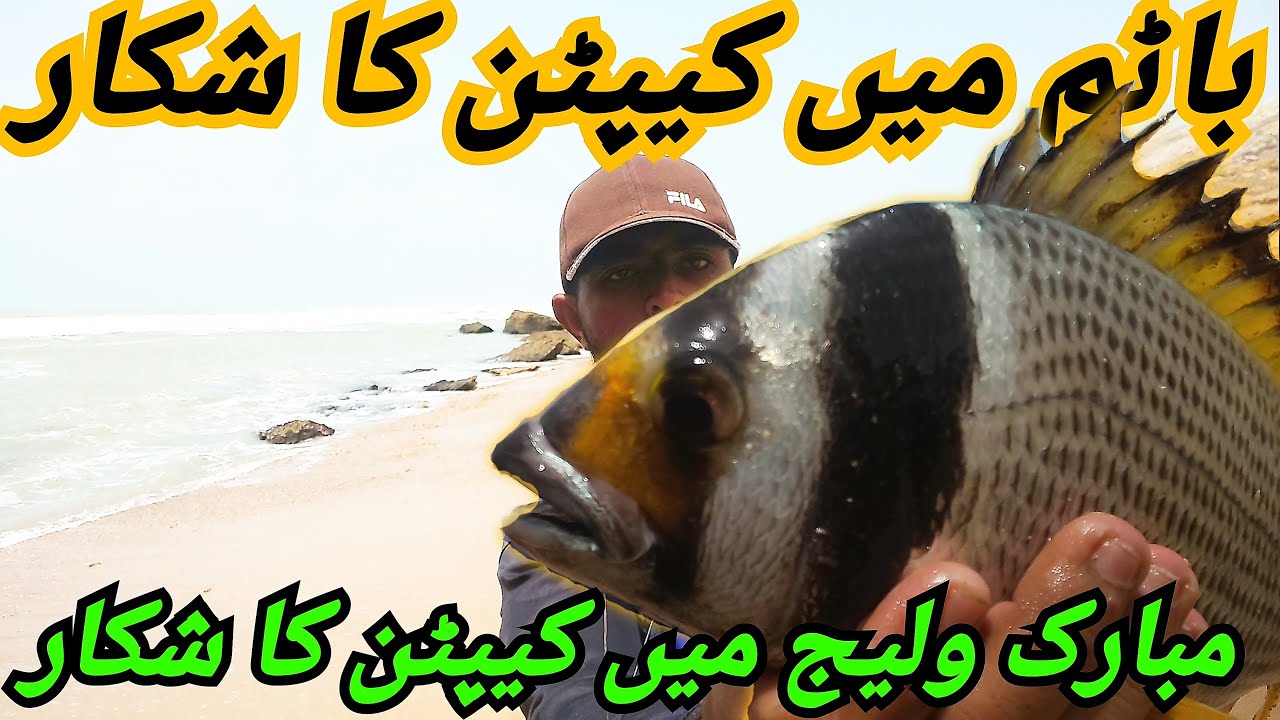 Видео о донной рыбалке | Донная рыбалка на пляже деревни Мубарак | Видео о рыбалке #karachifishing .