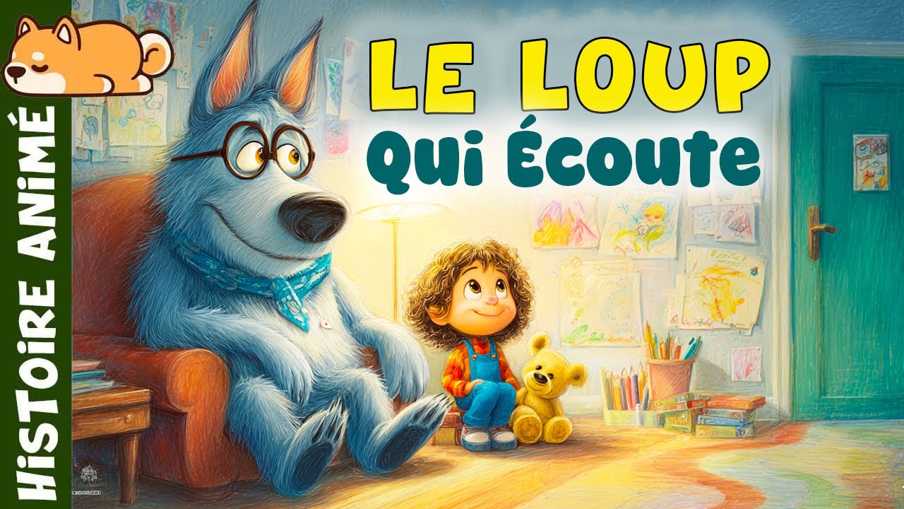Un Loup au Grand Cœur 🐺 Histoire pour s'endormir, Conte pour enfant en français, émotions, écoute