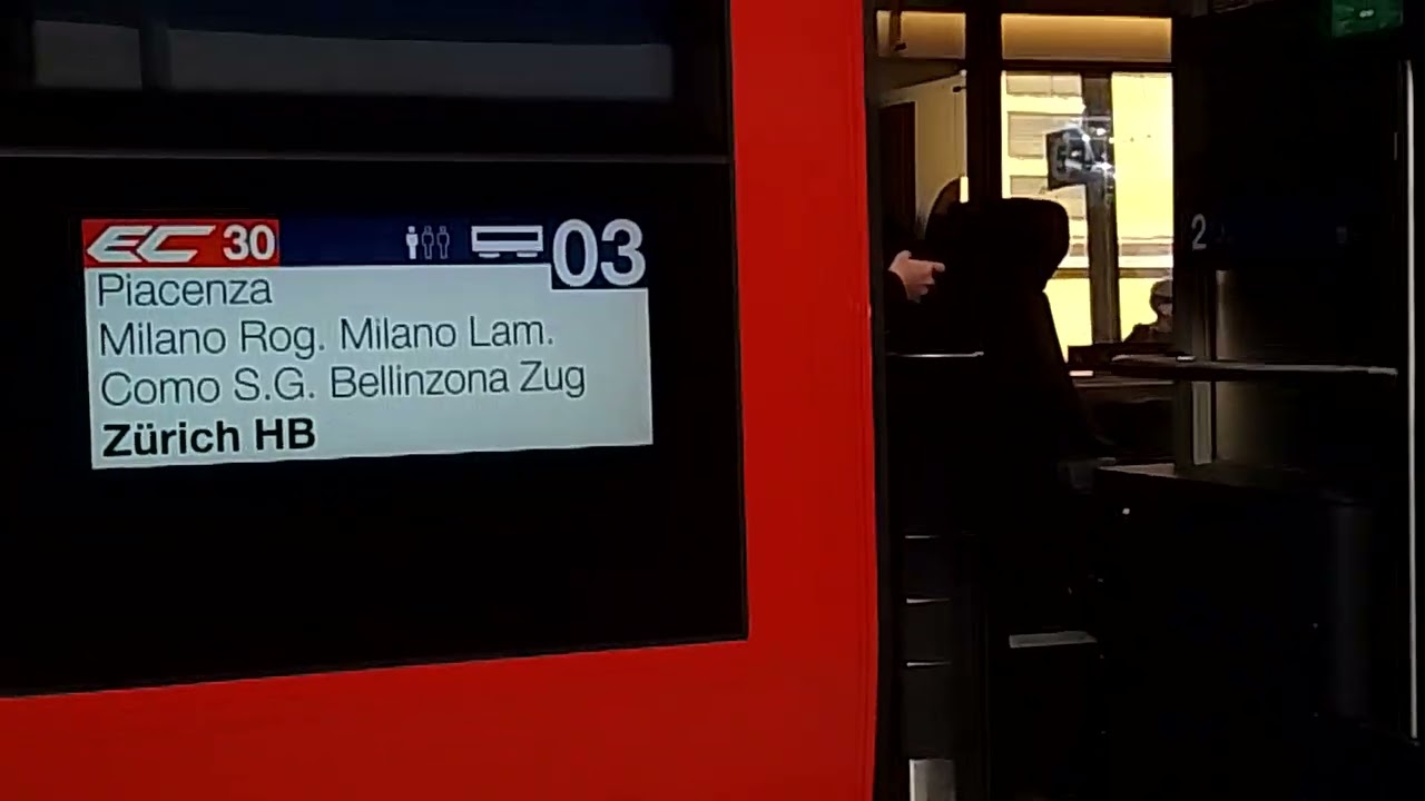 Giruno Stadler RABe 501 Zurigo Bologna Centrale via Chiasso