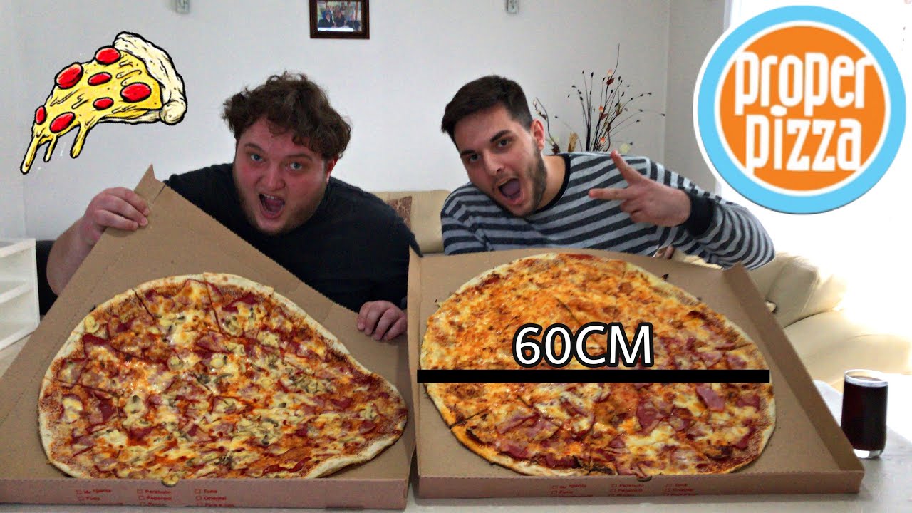 Proper Pizza Familiare CHALLENGE!! (Kush pe han ma shpejt picen?)