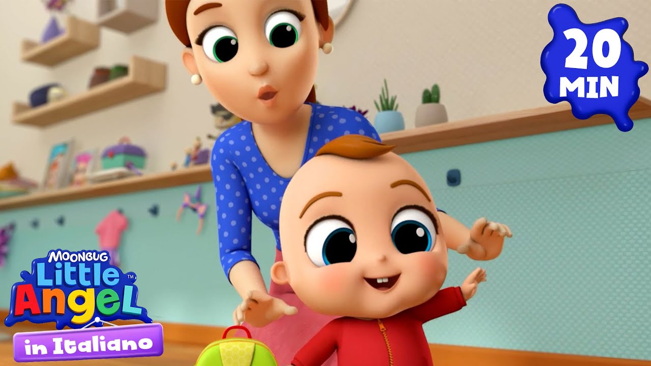 Prepariamoci per Andare a Scuola! | Little Angel Italiano | Cartoni Animati con Gianni Piccino
