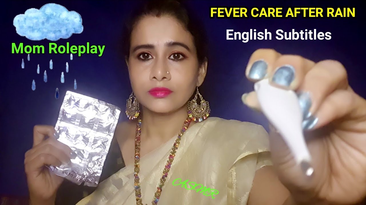 ASMR Mom Comforts You When You Have Fever After Rain 🌧 Thunderstorm Care & Pampering | Dearly ASMR