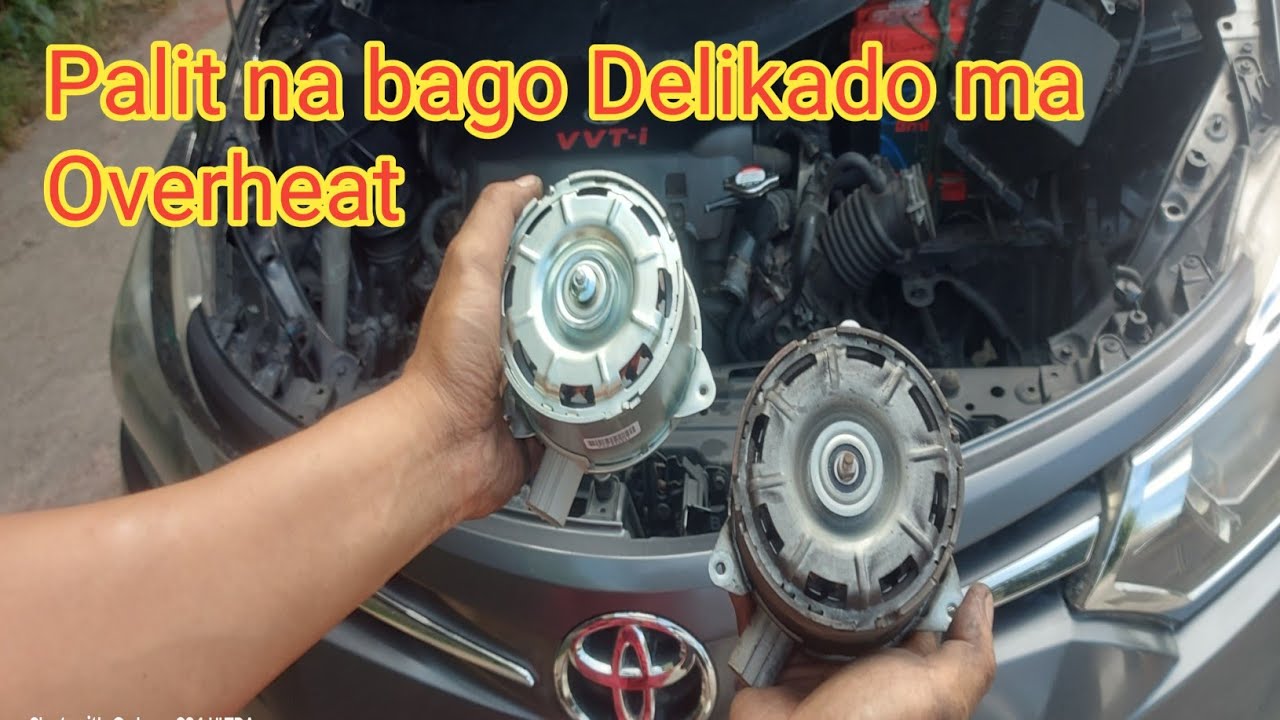 toyota vios auxiliary fan aux fan replacement overheat problem high temperature