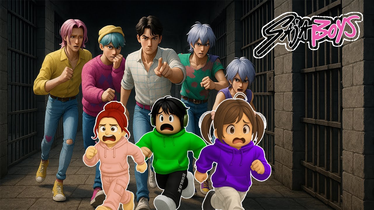 Napagalitan ko si Esoni at Maymay sa KPOP SAJA BOYS Prison Run | KPOP DEMON HUNTERS | Roblox
