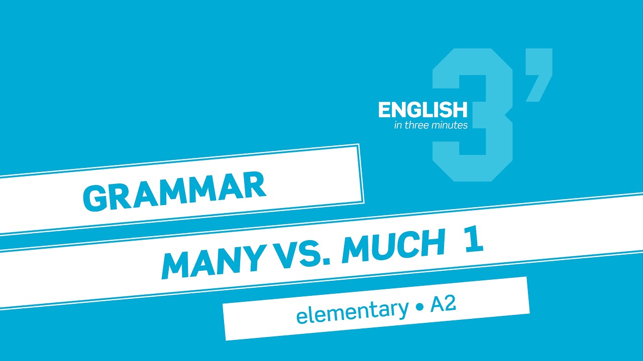 Elementary Grammar: MANY vs. MUCH 1 (A2)